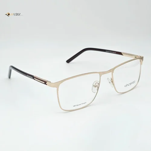عینک طبی مردانه-زنانه طلایی VINCENZO کد ۱۸۰۲