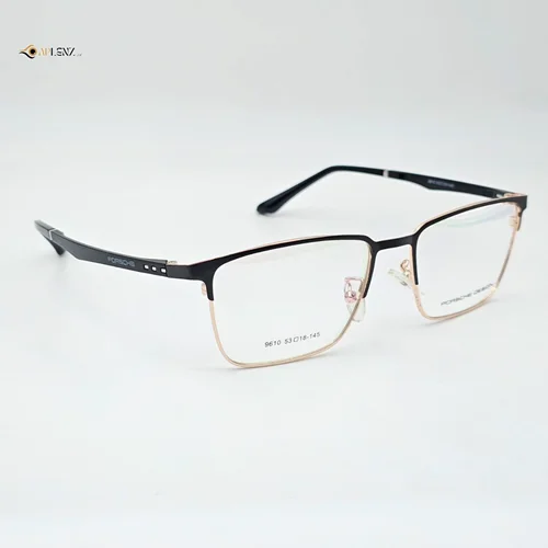 عینک طبی مردانه-زنانه PORSCHE DESIGN مشکی طلایی کد ۱۸۰۵