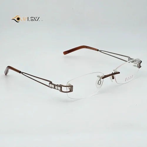 عینک طبی زنانه بیضی بدون دور برند ELLE کد ۱۷۶۷